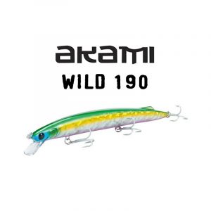 AKAMI WILD SLOW SINKING MINNOW 190mm , 34gr